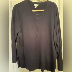 Women’s Navy Button Down Cardigan